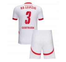 RB Leipzig Lutsharel Geertruida #3 Koszulka Podstawowa dzieci 2024-25 Krótki Rękaw (+ krótkie spodenki)
